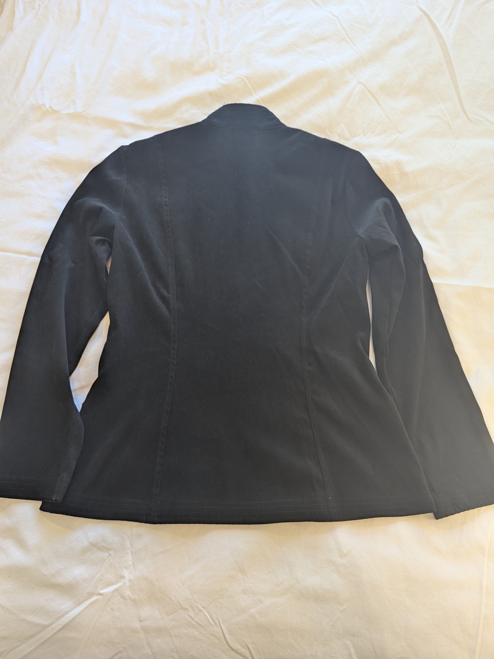 Black Women's Zip-Front Suede-Finish Jacket - Mandala - Picture 4 of 4
